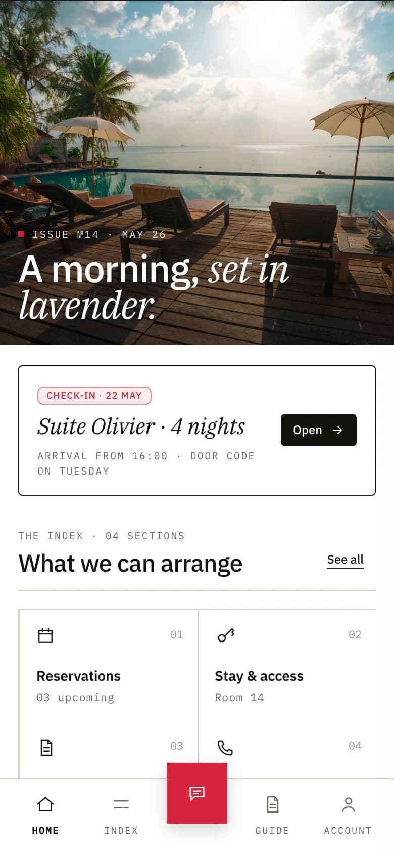 editorial template, light mode